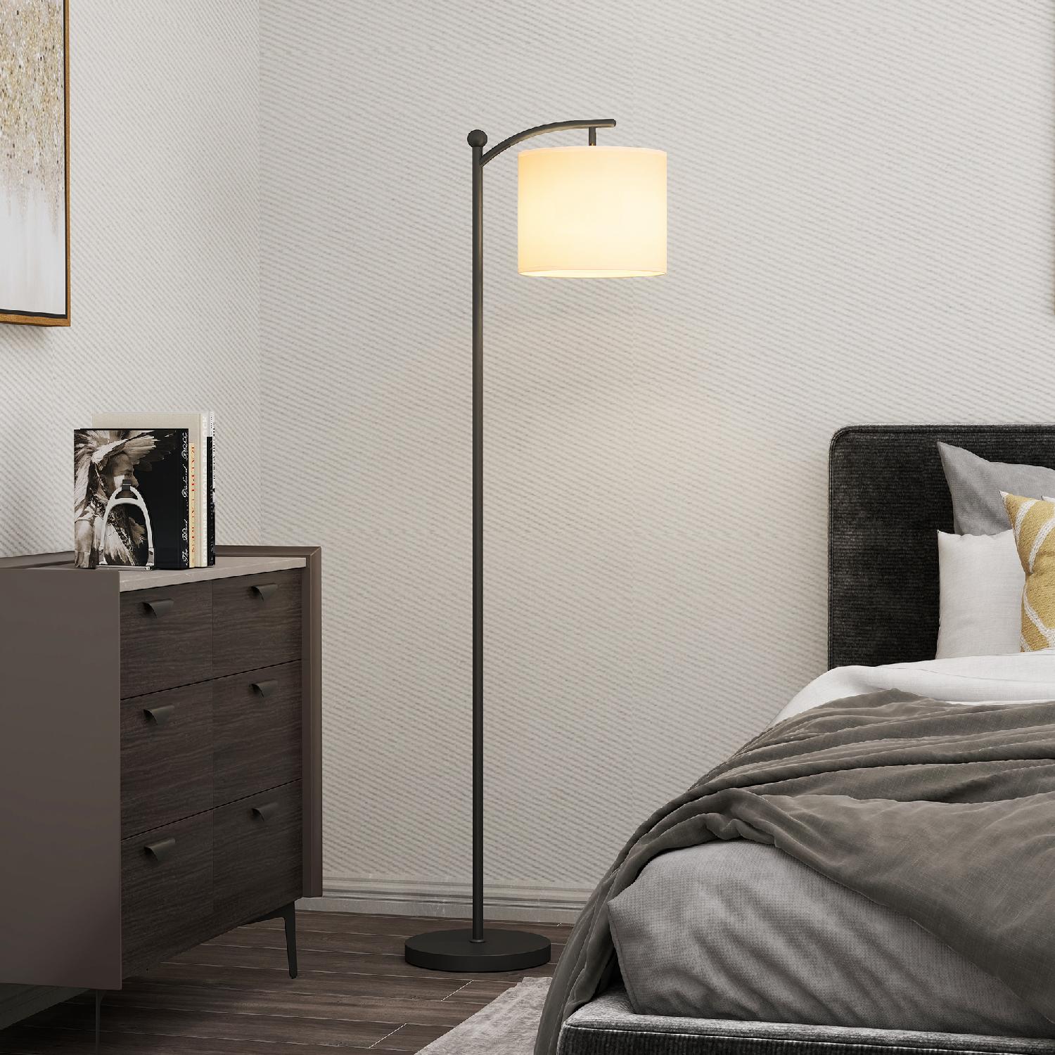 DecHome R422BK Lampada da Terra LED Dimmerabile con Telecomando Timer 60 Minuti Nero