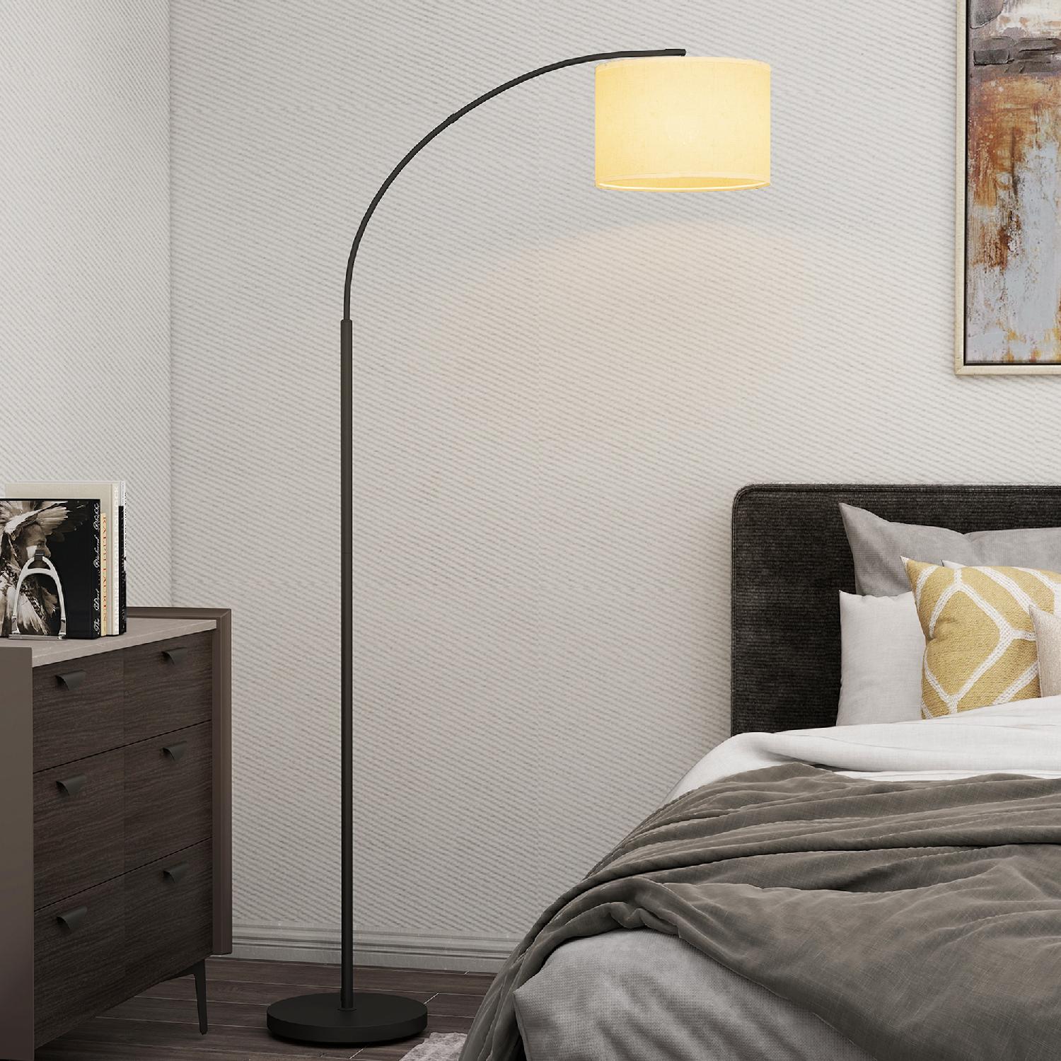 DecHome R423BK Lampada da Terra Led Regolabile con Telecomando Timer 1H Girevole Nero