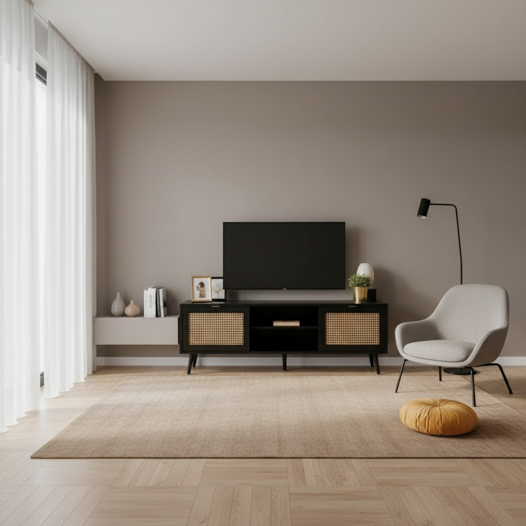 DecHome VIENNA56A Mobile TV Moderno 150x40x52 Nero Vienna