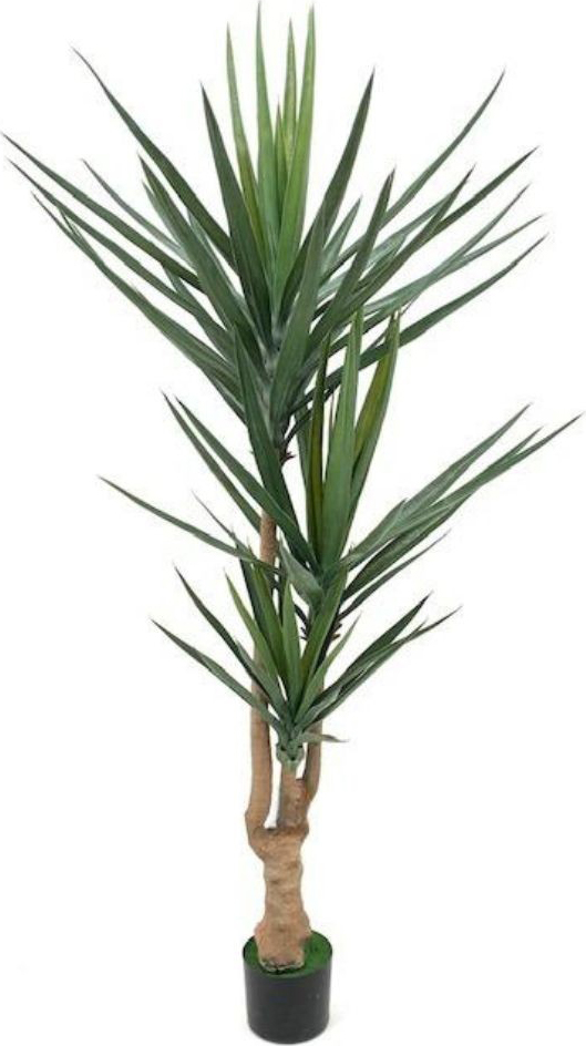 DecHome YUCCA180 Pianta Artificiale Yucca 180 cm 79 Foglie con Vaso