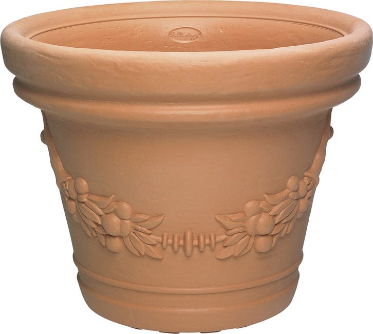 Di Martino VT5040T Vaso Fiori Piante Resina eff. Terracotta � cm 51x39,5 h Elios