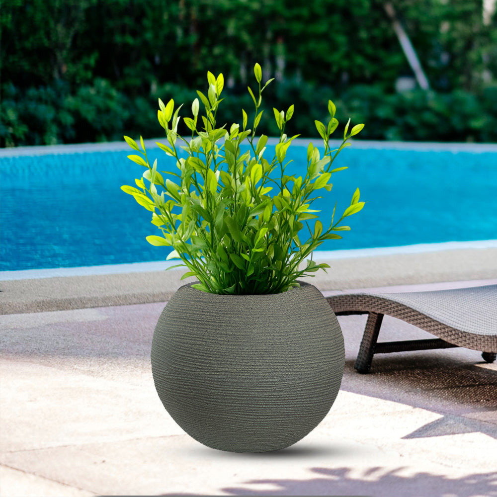 Divina Garden DGMBOTTI40V Vaso in Resina da Esterno Interno � 40x33h cm Verde Botticelli