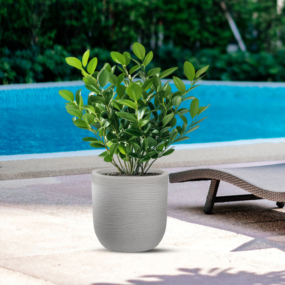Divina Garden DGRAFF35B Vaso in Resina da Esterno Interno � 35x34h cm Beige Raffaello