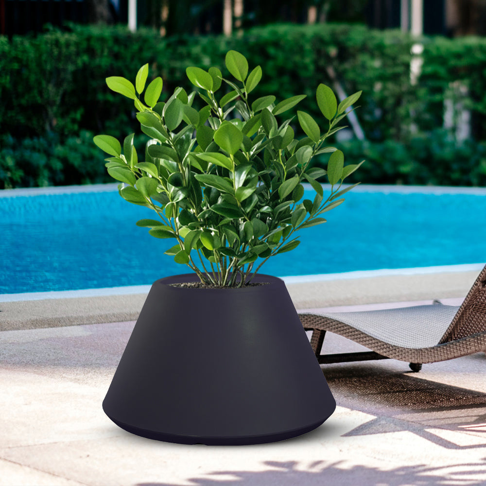 Divina Garden DGSTRO60A Vaso in Resina da Esterno Interno � 60x35h cm Antracite Stromboli