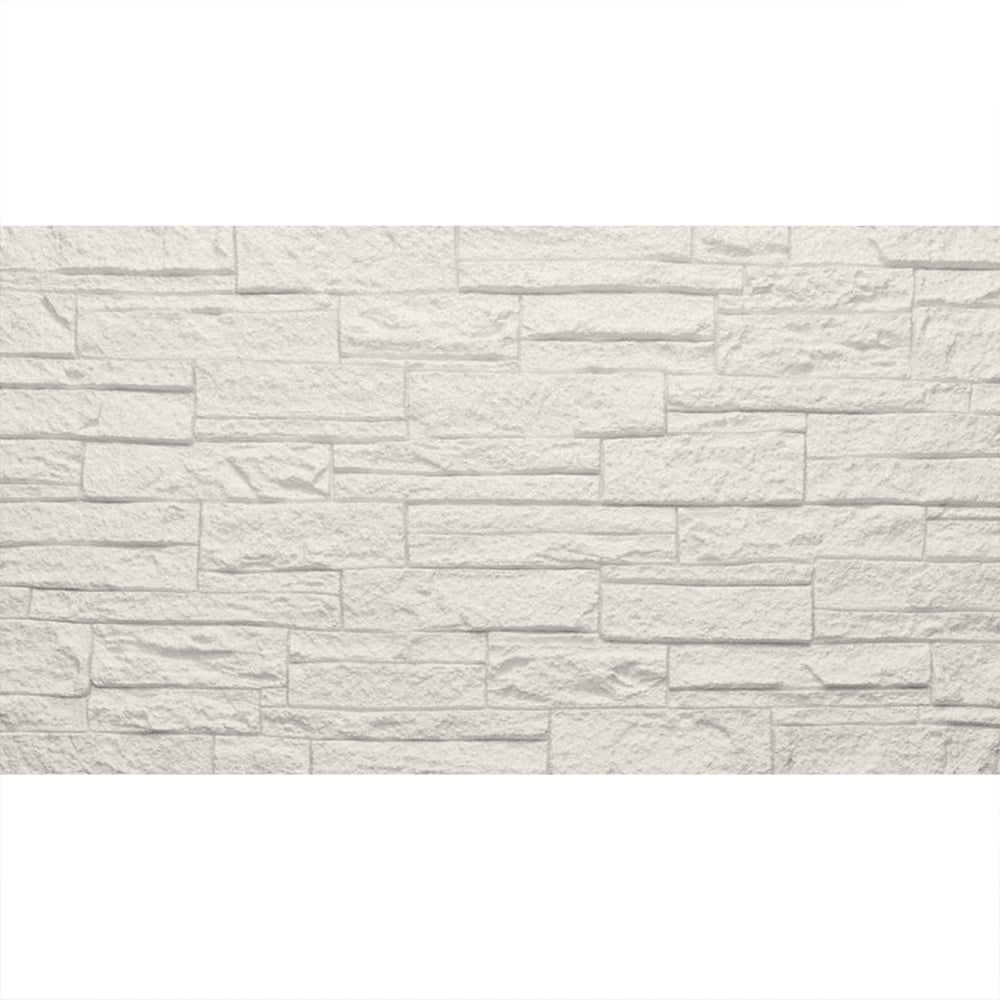 Divina Home DH104794 Set 12 pz Pannello Decorativo Effetto Mattoni 3D 120x60x2,5 Bianco