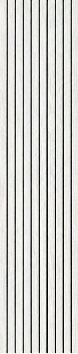 Divina Home DH104807 Set 10 pz Pannello Decorativo PVC a Listelli 120x30 Bianco