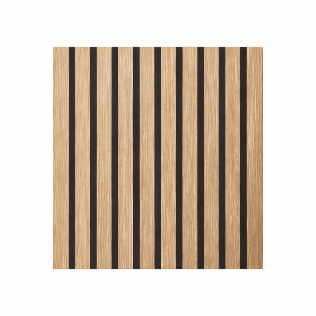 Divina Home DH104818 Set 12 Pannello Decorativo Listelli in Legno 60x60 Rovere