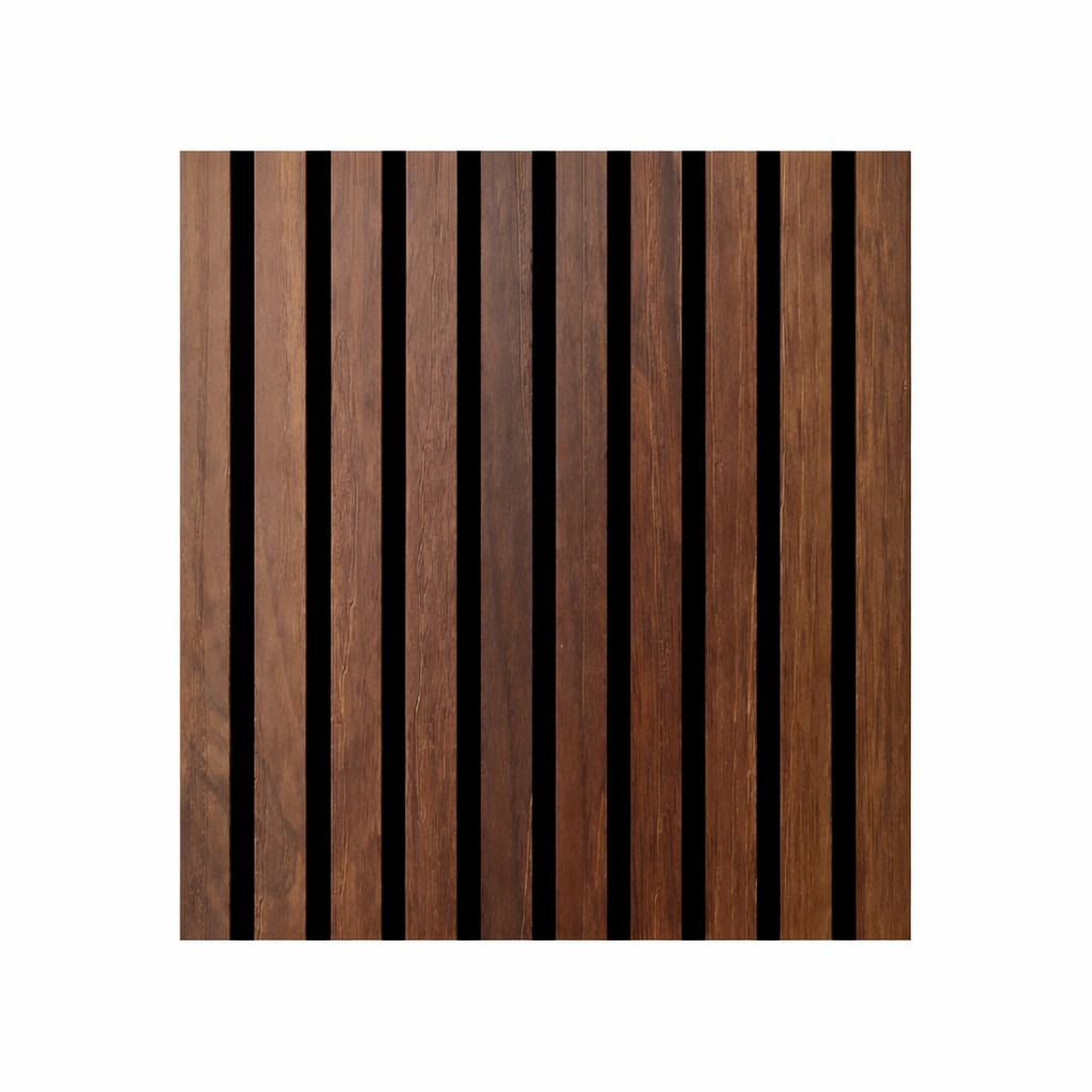 Divina Home DH104819 Set 12 pz Pannello Decorativo Listelli in Legno 60x60 Noce