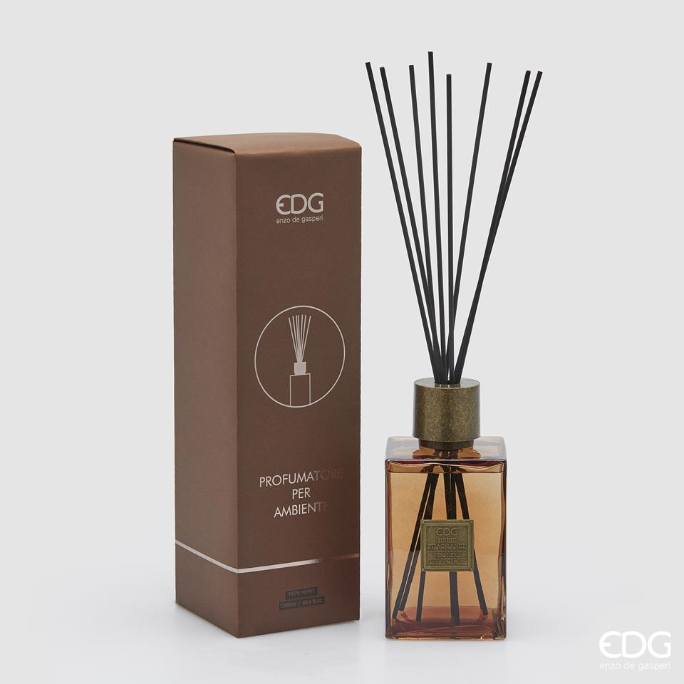 EDG 5500057APPE Diffusore con Bastoncino 1200 ml Pepe Nero