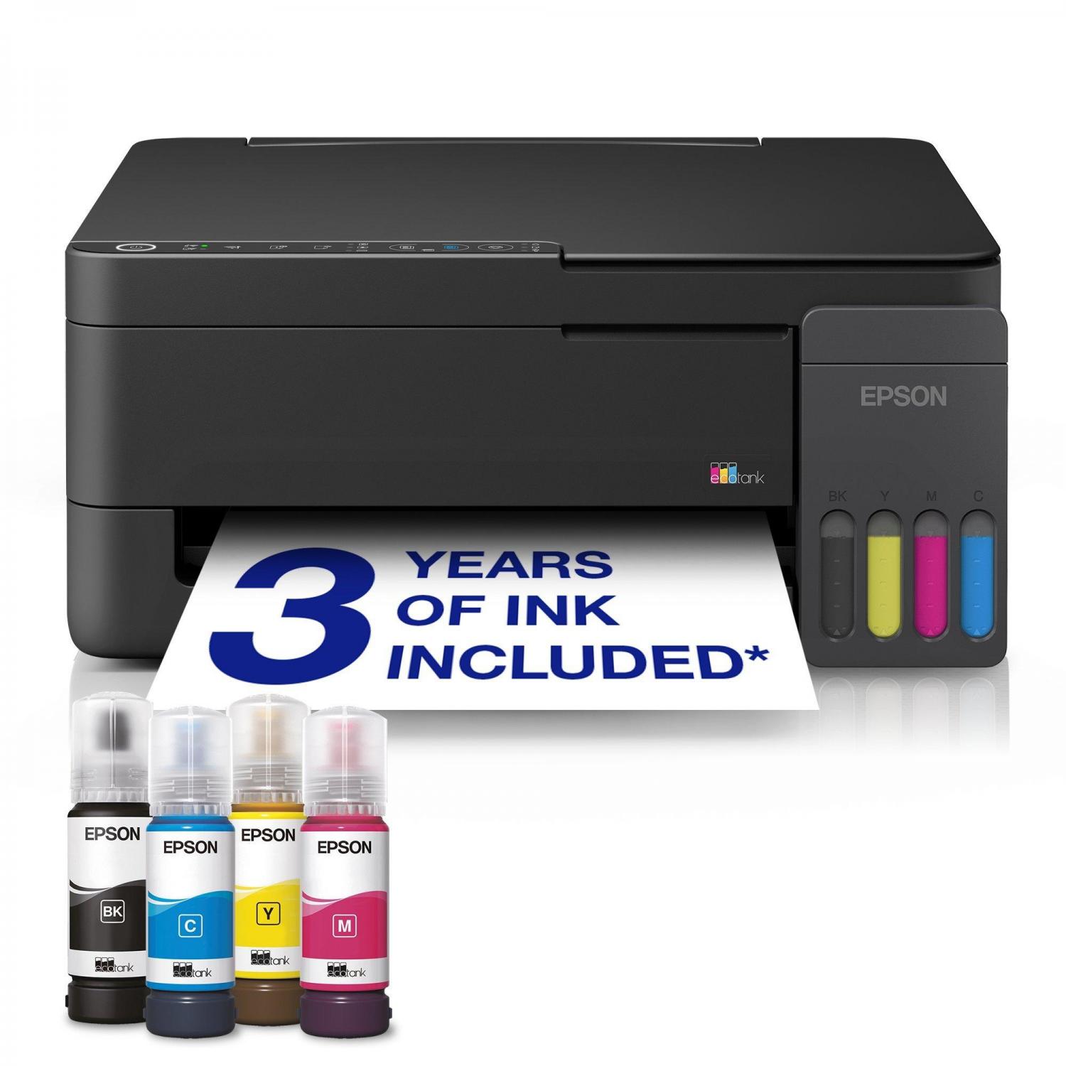Epson C11CL62404 Stampante Ink-Jet A4 a Colori Wi-Fi Nero EcoTank ET-2910