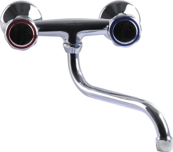 FDA Donati 1018 Miscelatore lavabo Rubinetto bagno da Parete con pomelli Cromo