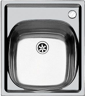 FOSTER 1144 001 Lavello Cucina Incasso 1 Vasca 44 cm Acciaio Spazzolata  S1000