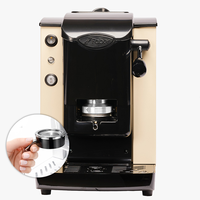 Faber SPSABNLT2.1 Slot Plast Lite 2.1 Macchina Caff� a Cialde Espresso Manuale SabbiaNero