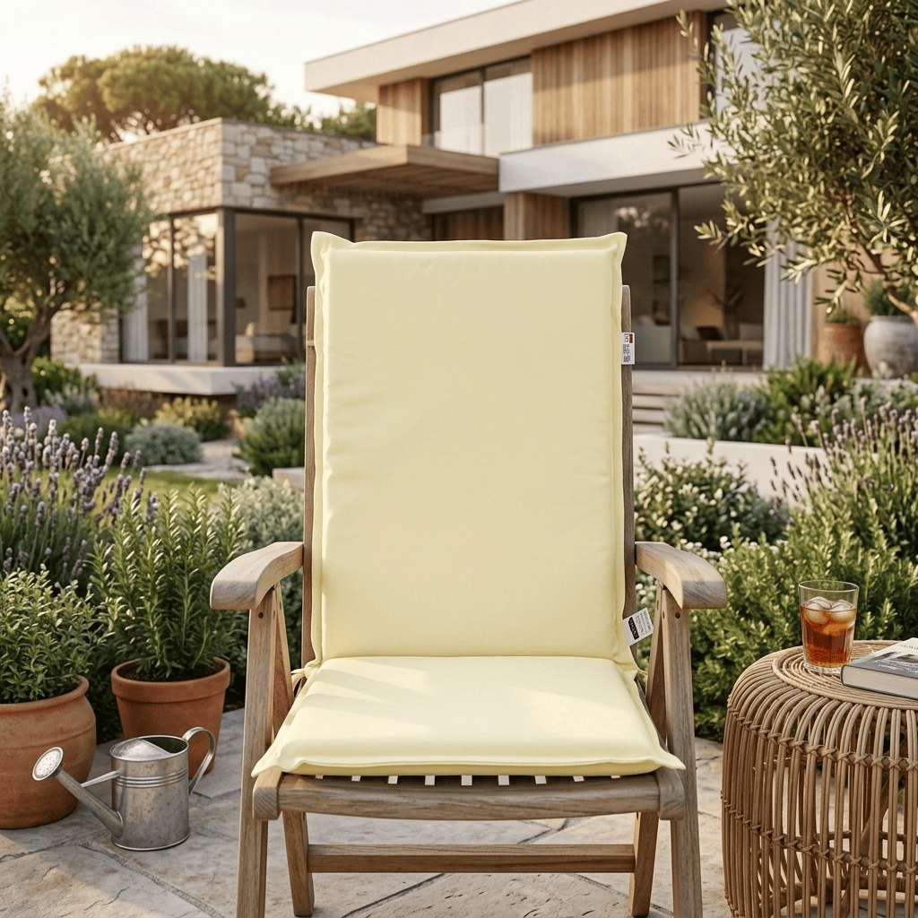 Fabotex G400A.3 Cuscino per Seduta Alta da Giardino 115�x 48�x 6�cm Ecru