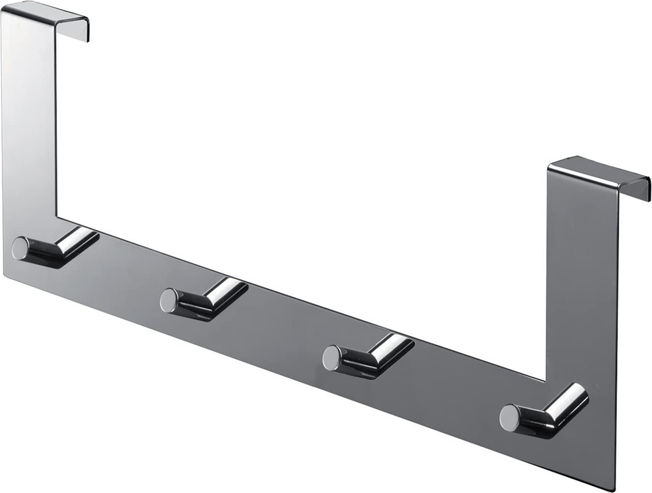 GEDY 212413 Appendi Accappatoio Sopra Porta per Bagno 4 Gancio Cromo