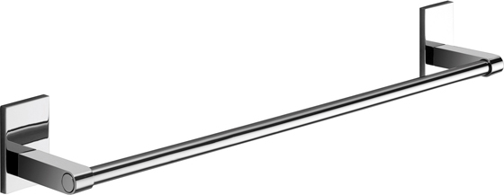 GEDY Porta Asciugamani bagno da Parete Lunghezza 45 cm in Acciaio Inox colore Cromo - Maine - 782145