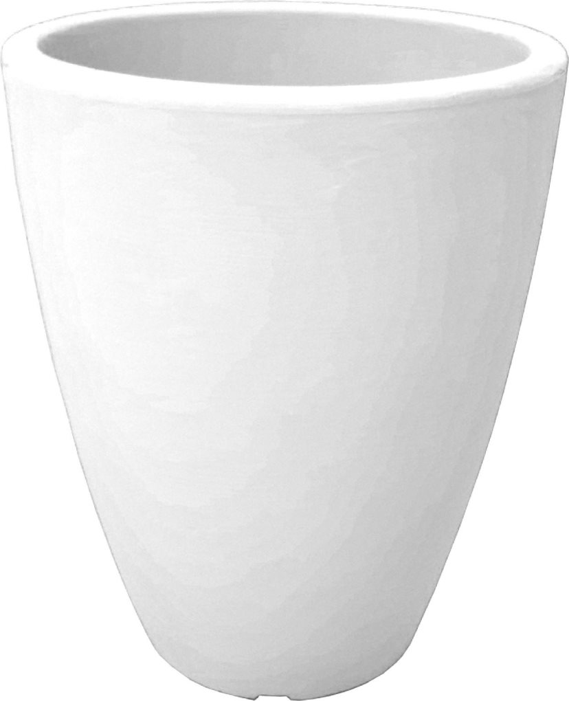 Giardini del Re HOME TONDO 30X38H Bianco Vaso Piante Resina interno  esterno cm 30X38H Bianco HOME TONDO