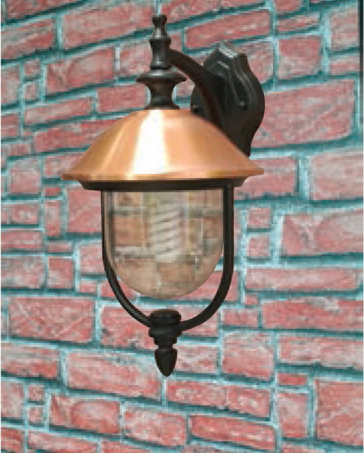 Giardini del Re Lanterna Braccio Copper Lanterna Esterno Giardino Braccio cm 45 Serie Copper