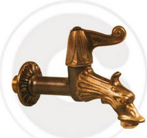 Giardini del Re Rubinetto Artistico 12M.CROS. Rubinetto Fontana Artistico Ottone Giardino Attacco 12�M