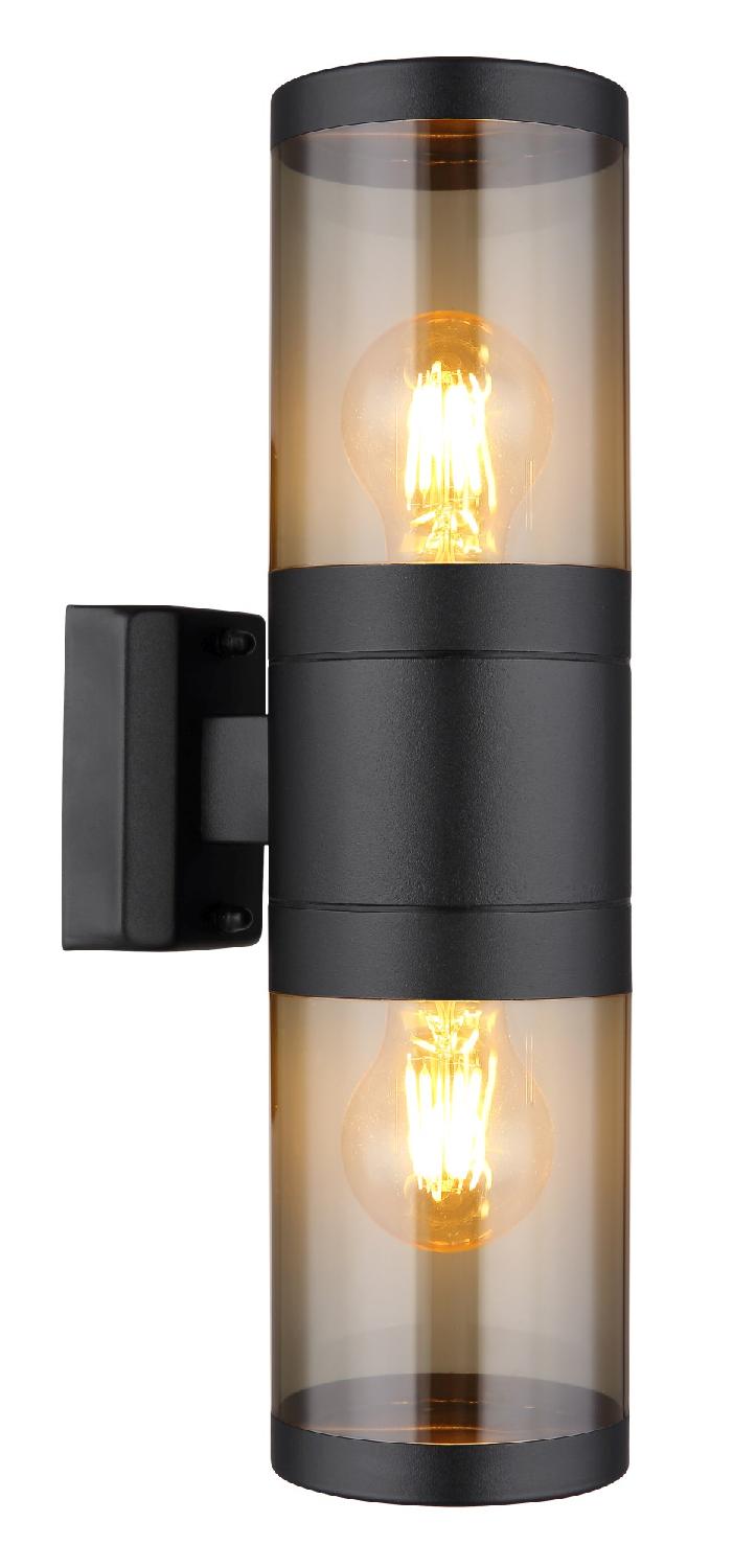 GLOBO LIGHTING 32014-2BS Applique Da Esterno Xeloo Up Down 2xE27 Nero