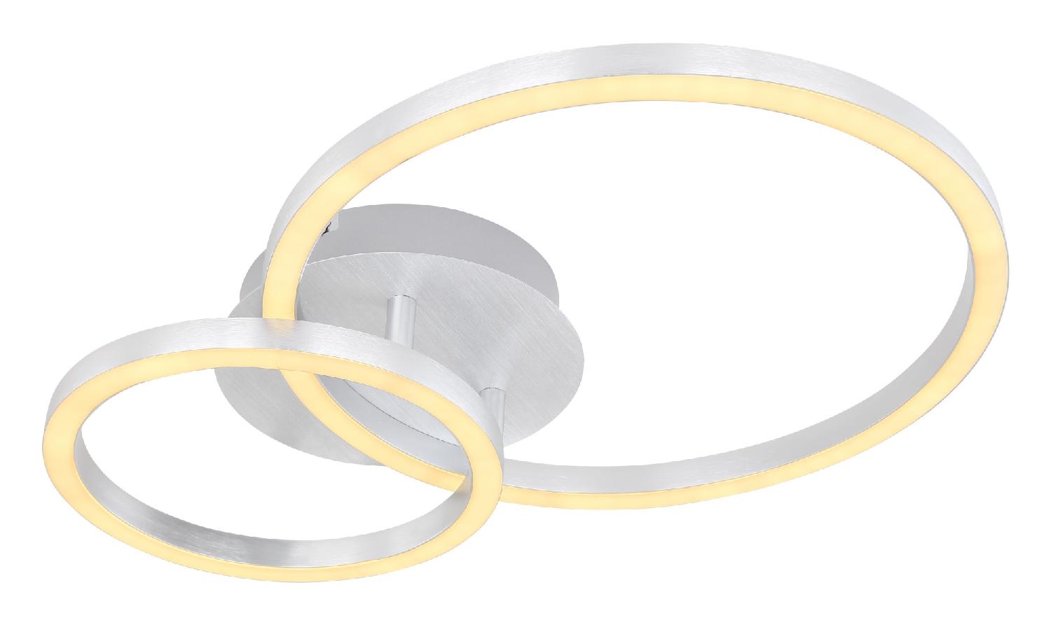 GLOBO LIGHTING 67238-18 Plafoniera LED Moderna 2 Anelli 950 Lumen