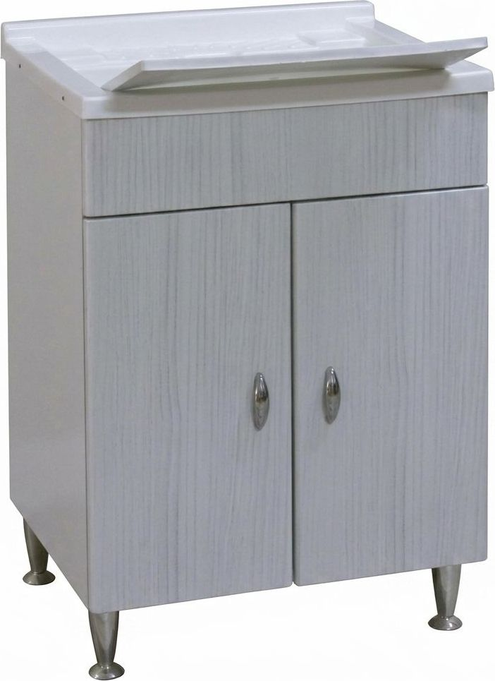 G.N.CUCINE ANTONELLA_WH Mobile Lavatoio lavanderia MDF  PVC 60x50x85h cm Bianco Antonella