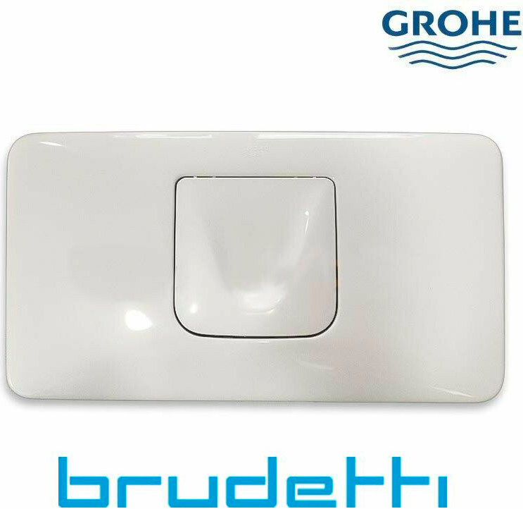 GROHE 37054SHO Placca Di Azionamento Piastra Di Scarico Bianca 1 Pulsante