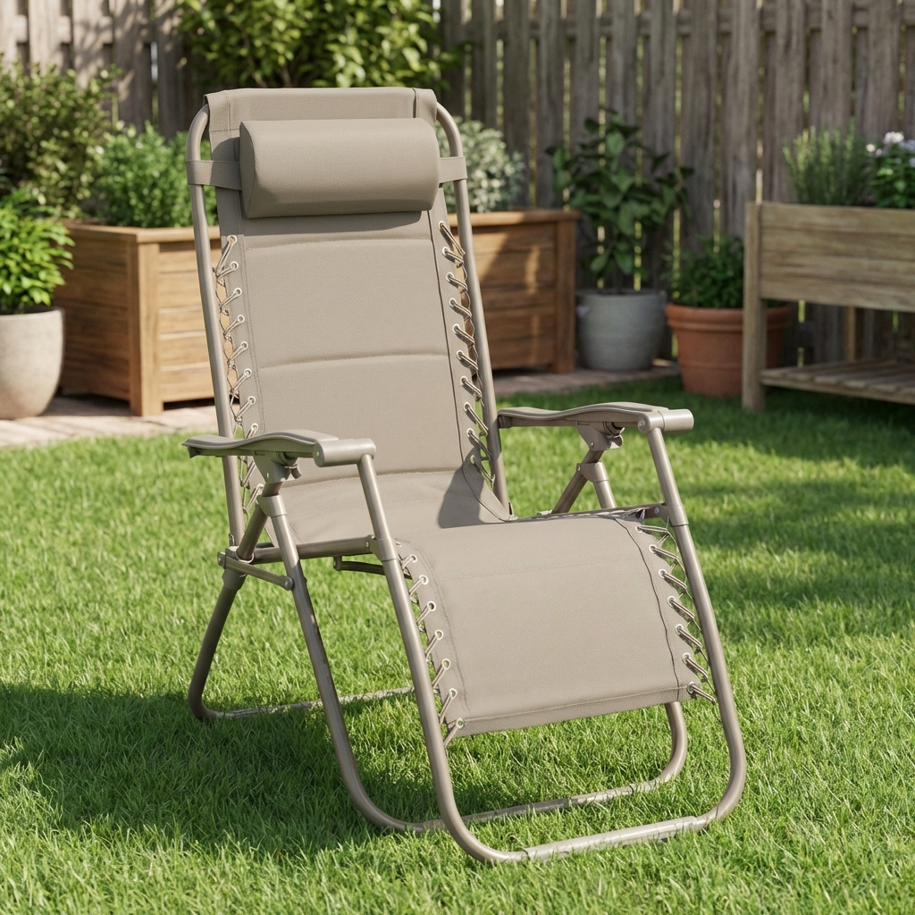 Galileo 3119759 Sdraio da Giardino Pieghevole Poggiagambe 65x90x110 Verde Rio Plus Est�
