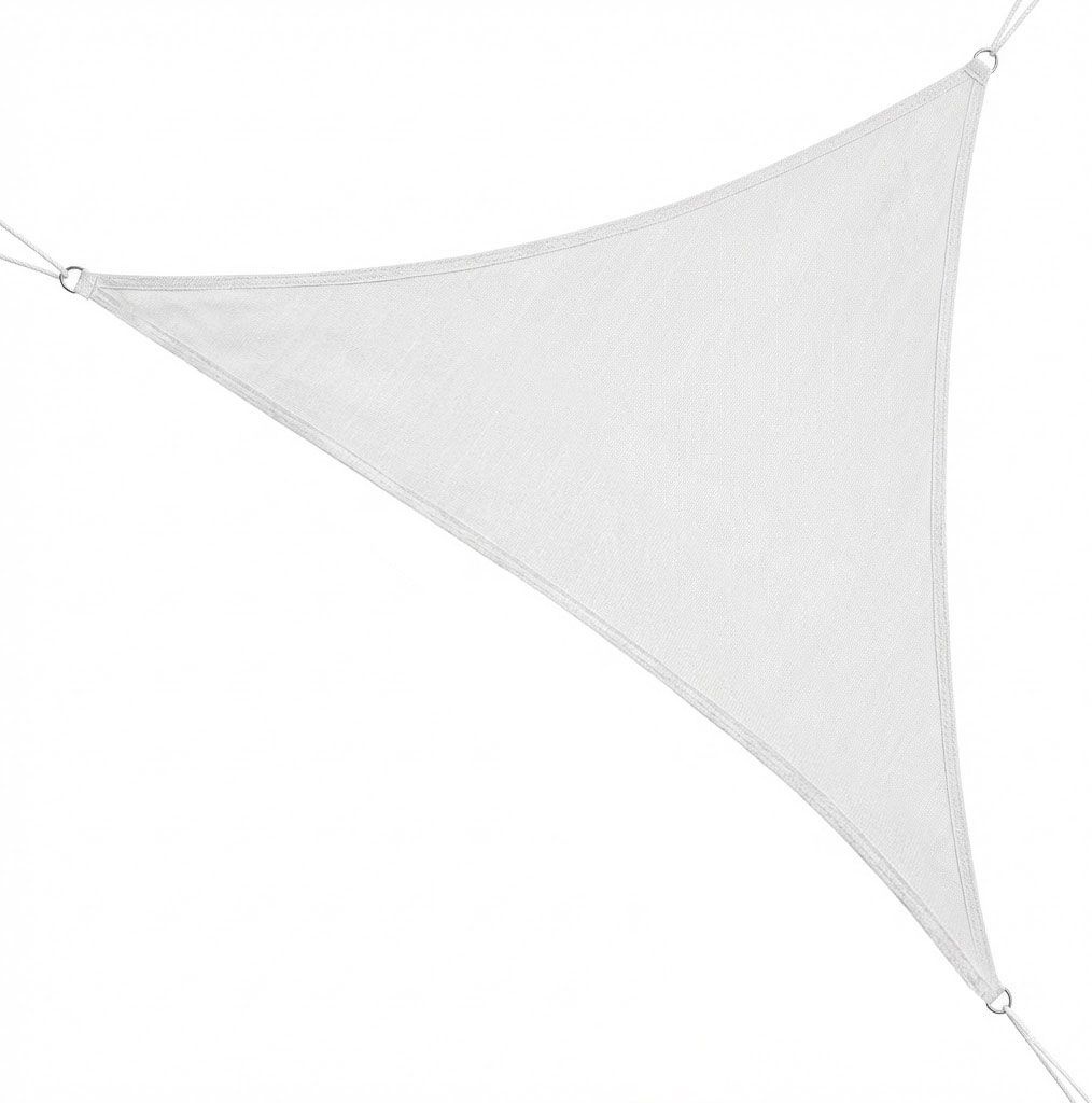 Giardini del Re HDPE _WHITE_500x500x500 Vela Ombreggiante Triangolare 5x5x5 mt HDPE Bianco