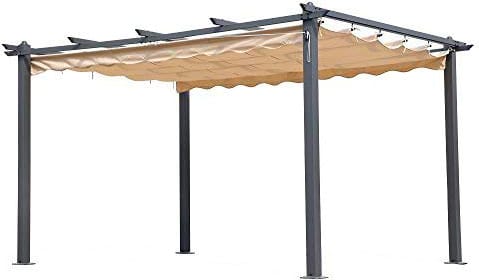 Giardini del Re TOP COPERTURA PERGOLA 3x4M Top Telo Copertura Pergola da Esterno Poliestere cm 300x400x230h