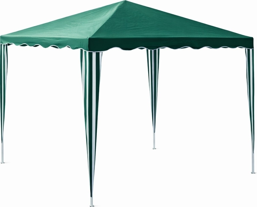 Giardini del Re Gazebo Poliestere 2x2 Verde Gazebo da Giardino 2x2 mt AcciaioTessuto Verde