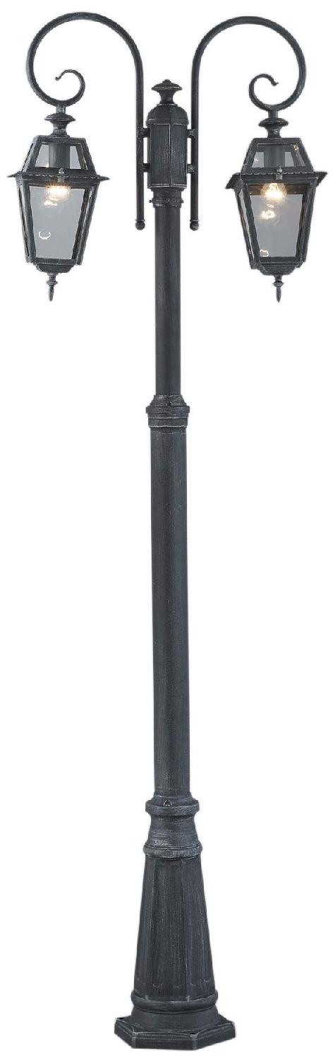 Giardini del Re MILANO2 Lampione Lampioncino Giardino Esterno cm 220 2 Luci Serie Milano
