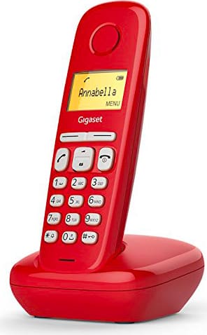 Gigaset A 170RED Telefono Cordless DECT GAP 50 Voci Rubrica Id Chiamante Rosso A 170