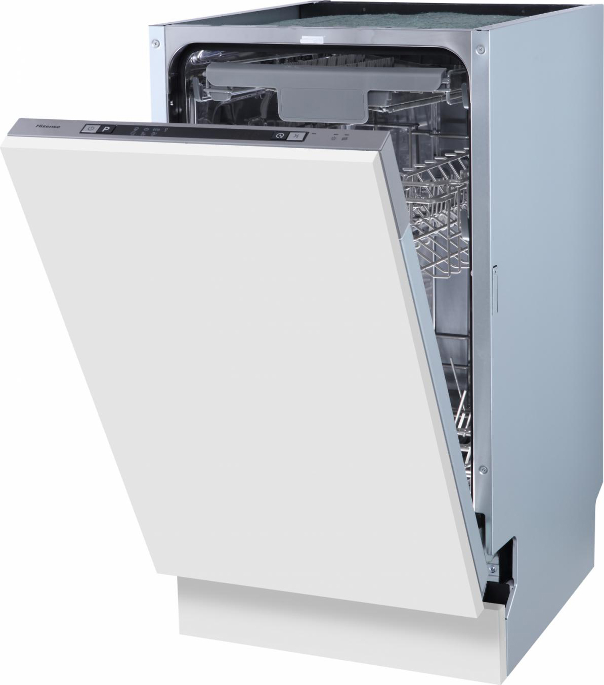 Hisense Lavastoviglie da Incasso 10 Coperti Slim Classe E Incassata a Scomparsa Totale Larghezza 45 cm - HV523E10