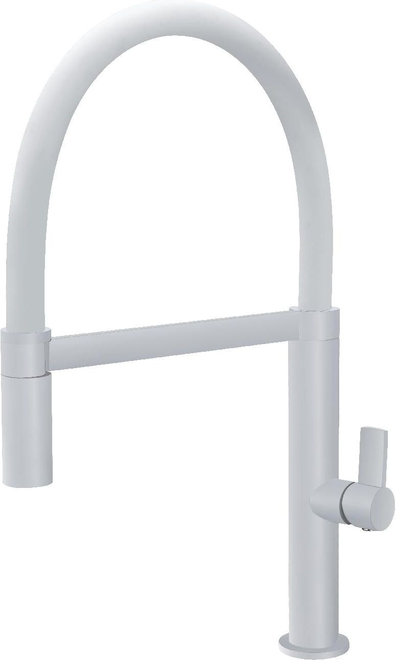 IMEX GCE014 Miscelatore Cucina Monocomando con Corpo Flessibile Bianco  Laos