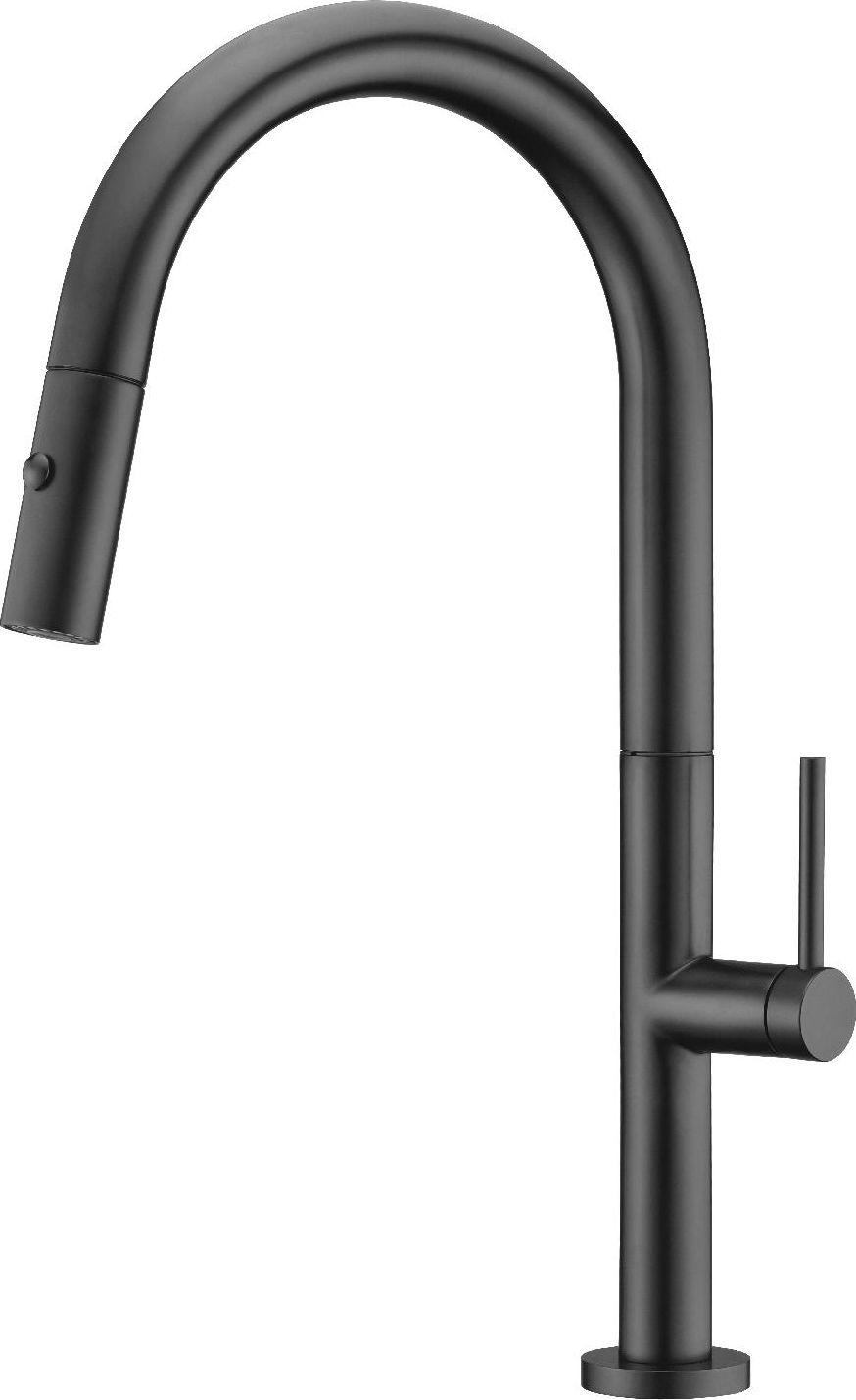 IMEX GCE017NG Miscelatore Cucina con Doccetta Estraibile Monocomando Nero  Samoa
