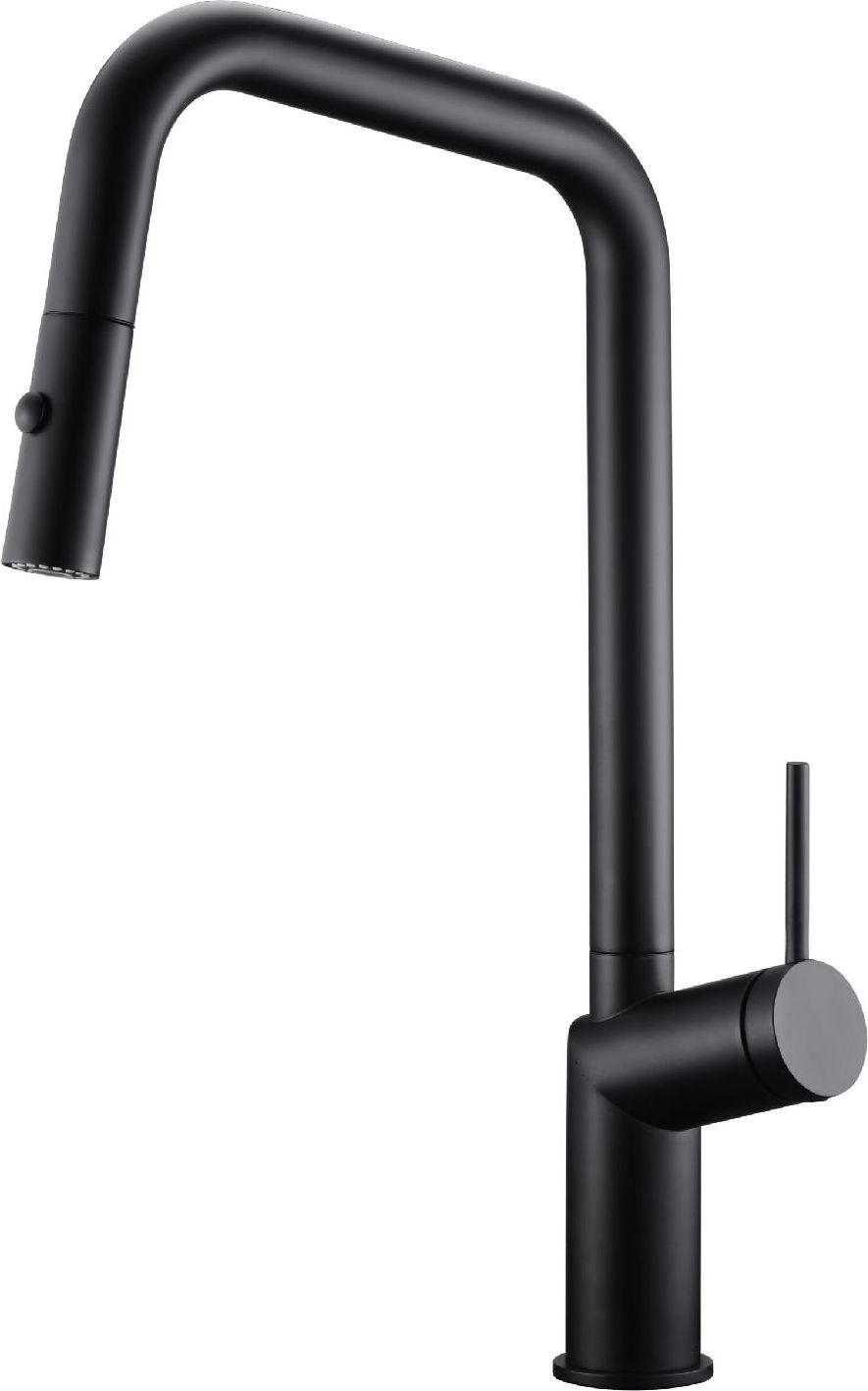 IMEX GCE024NG Miscelatore Cucina con Doccetta Estraibile Monocomando Nero  Bonn