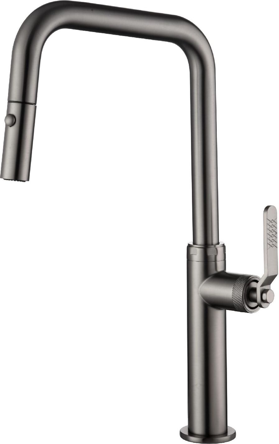 IMEX GCE027BGM Miscelatore Cucina con Doccetta Estraibile Monocomando Black Gun Metal Niza