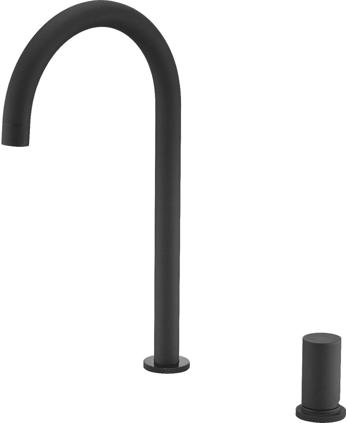 IMEX GCM001NG Rubinetto Cucina Miscelatore Monocomando Nero Opaco  Manacor