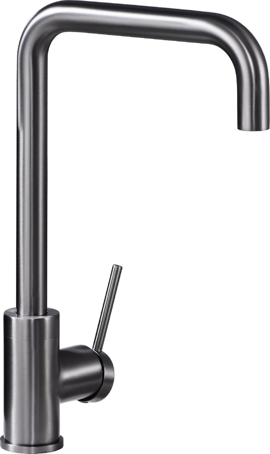 IMEX GCR004BGM Rubinetto Cucina Miscelatore Monocomando Black Gun Metal  Loira