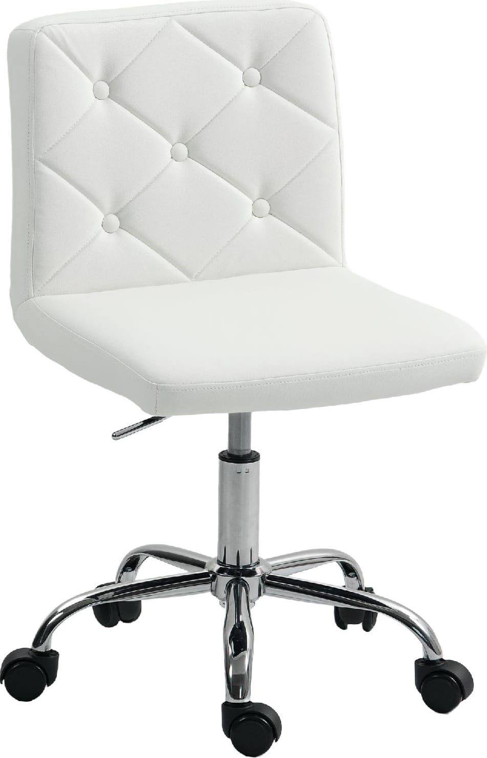 Icon Space R478WT Sedia da Ufficio con Ruote Ecopelle Bianco
