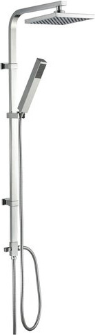 Idro Bric 0042CR Colonna doccia Kube in metallo cromato con doccetta 1 funzione