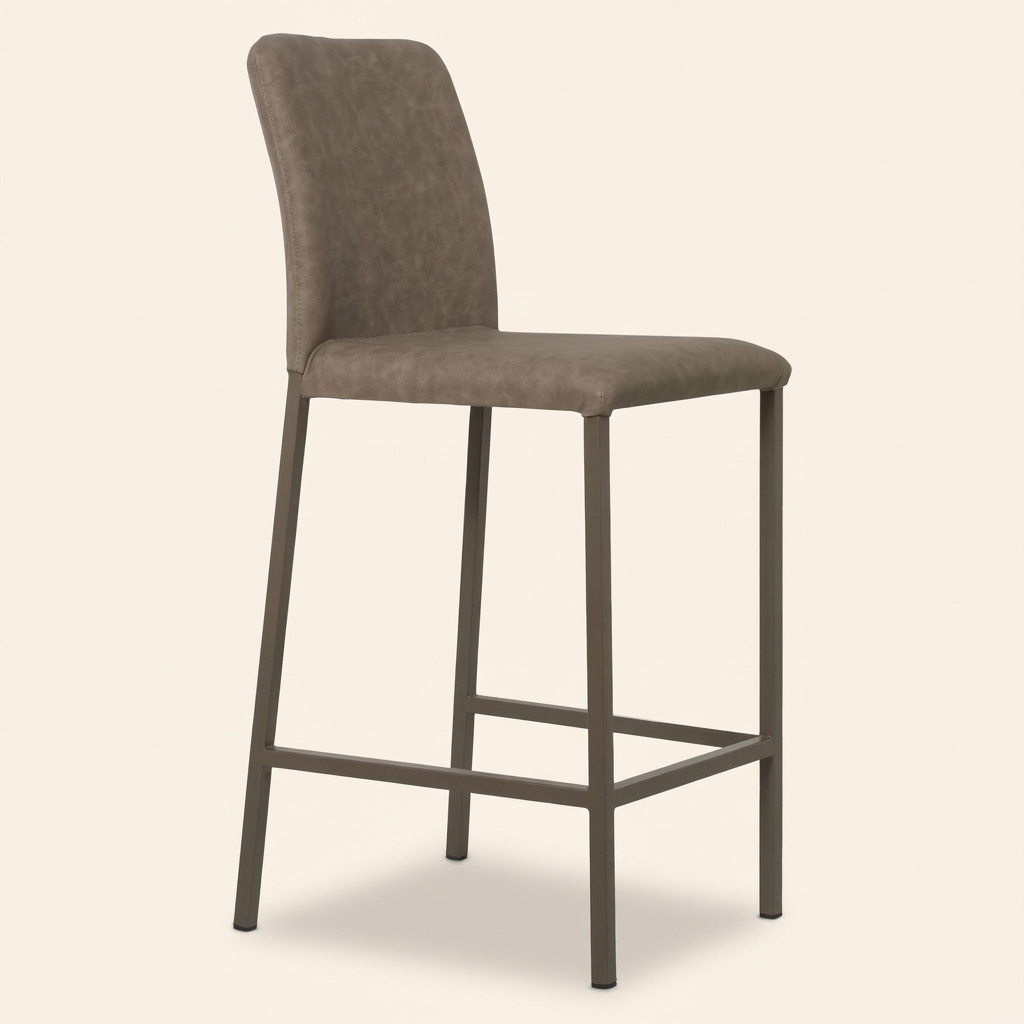 Il Siedidormi N9852 Sgabello Bar in Ecopelle Poggiapiedi 34x51x95 cm Corda Betty