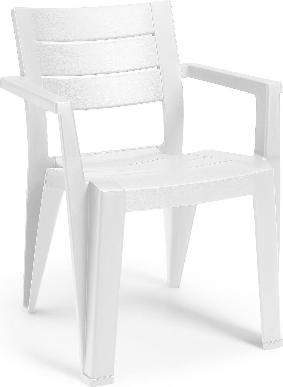 KETER Julie Sedia per Esterni Resina 61x58x79 cm Bianco