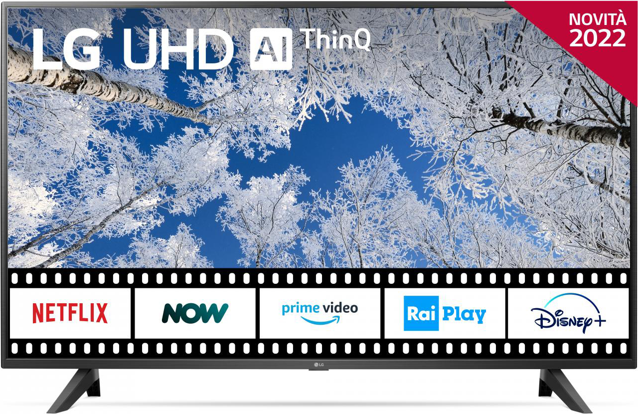 Lg 55UQ70006LB.APIQ Smart TV 55 Pollici 4K Ultra HD Display LED webOS 55UQ70006LB