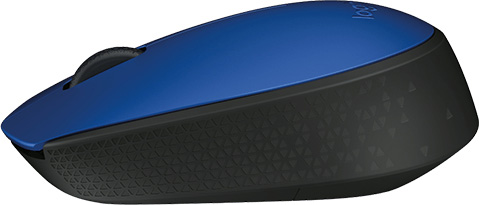 Logitech 910-004640 Mouse Wireless PC Ottico USB colore Blu - M171