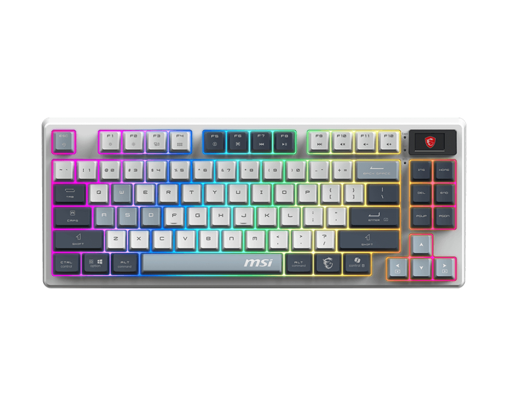 MSI S11-43ITP01-HH9 FORGE GK600 TKL WIRELESS SKY Tastiera Gaming WirelessBluetooth QWERTY