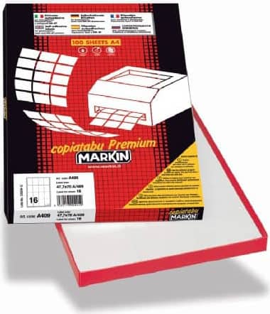 Markin 210C503RO Confezione 100 Etichette   210X297 Rosso