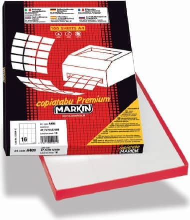 Markin 210C509RO Confezione 200 Etichette    210X148 Rosso