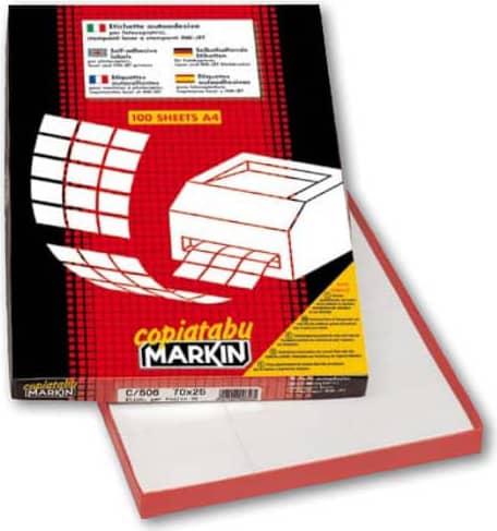 Markin 210C548 Confezione 100 etichette 45X29 7Mm